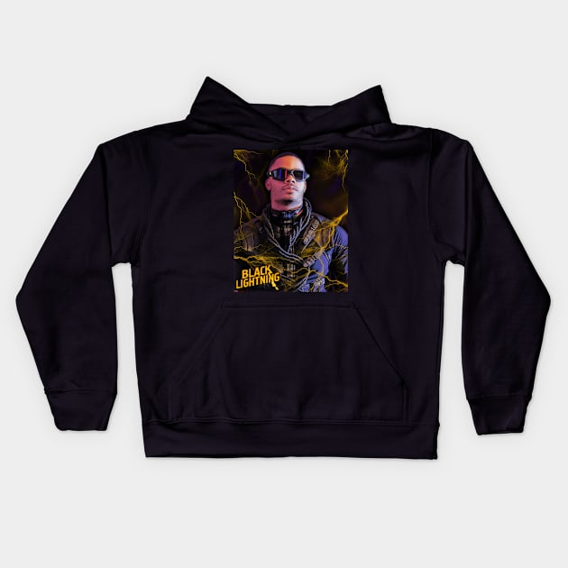 Khalil "Painkiller" Payne - Black Lightning Kids Hoodie by vickytoriaq